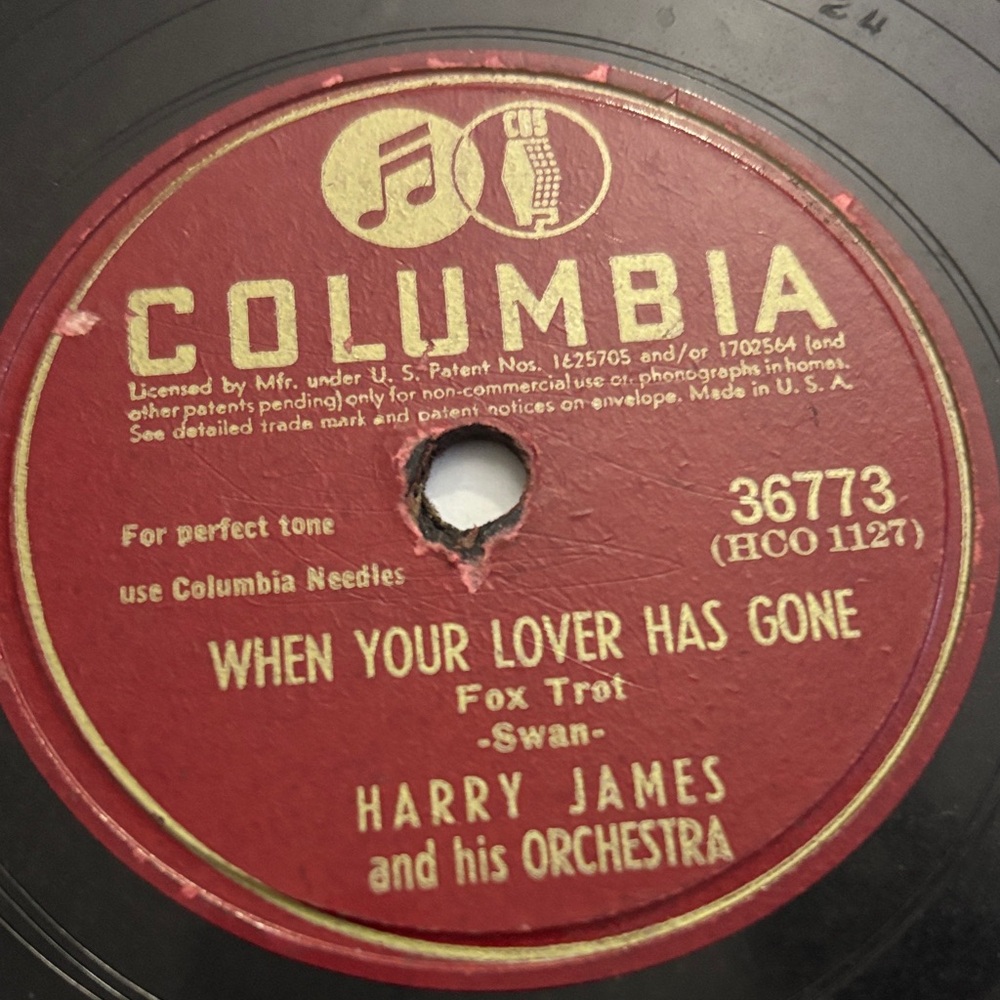 Harry James When Your Lover Has Gone & I’m Confessin VTG vinyl